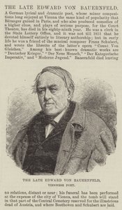 Il defunto Edward von Bauernfeld, poeta viennese da English School